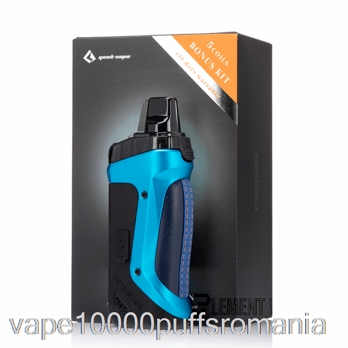 Vape Romania Geek Vape Aegis Boost 40w Pod Mod Kit Le Bonus Kit - Almighty Blue